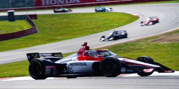 Kirkwood's Honda-branded car was quickest in Friday's session. Photo: Kevin Dejewski