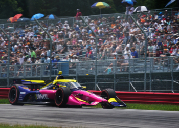 Simpson had a chance at his best ever finish at Mid-Ohio early in July. Photo: Kevin Dejewski