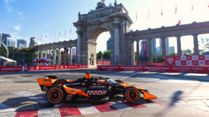 O'Ward muscled his way past a few drivers on his way to victory. Photo: IndyCar - Joe Skibinski