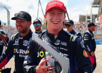 Simpson is making his presence known through a series of ever-stronger results in the past couple months. Photo: IndyCar - Travis Hinkle