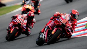 Marc Marquez, at the MotoGP round in Brno, Czechia.