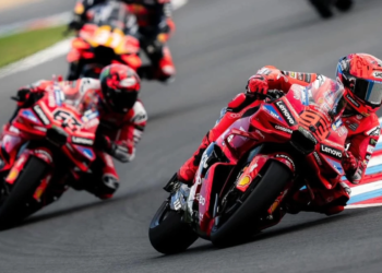 Marc Marquez, at the MotoGP round in Brno, Czechia.