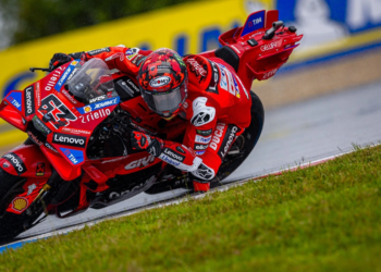 Francesco Bagnaia stuns to take Czech MotoGP pole as Marc Marquez crashes