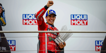 Marc Marquez: ‘I prefer to be pessimistic’ about MotoGP title fight despite German GP dominance