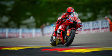 Marc Marquez tops final practice at rain-affected German MotoGP