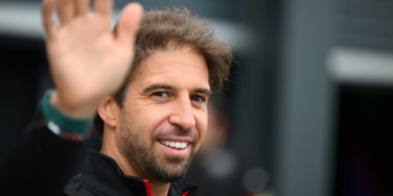 Antonio Felix da Costa of Portugal and TAG Heuer Porsche Formula E Team looks on during previews ahead of the Berlin E-Prix at Tempelhof Airport Circuit on July 10, 2025 in Berlin, Germany