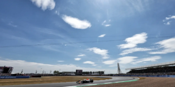 Lewis Hamilton headed the times in FP1 at Silverstone