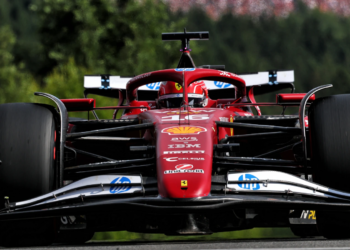 Charles Leclerc put his Ferrari on the second row behind the McLarens after F1 Belgian GP qualifying