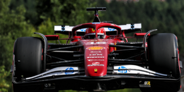 Charles Leclerc put his Ferrari on the second row behind the McLarens after F1 Belgian GP qualifying