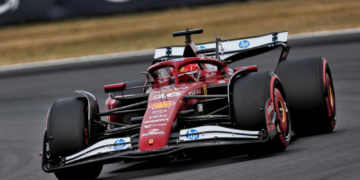 Charles Leclerc qualified in sixth place for the 2025 Formula 1 British Grand Prix