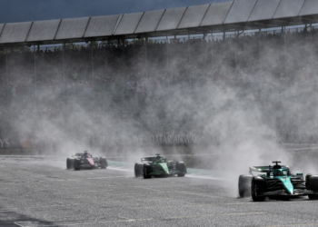 The 2025 F1 British GP was run in wet conditions