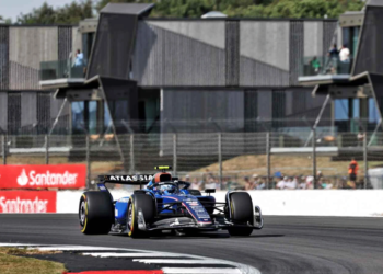 Lando Norris went fastest in the second practice session at Silverstone