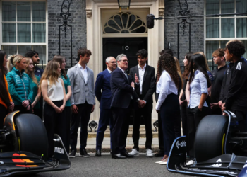 UK Prime Minister Sir Keir Starmer hosted F1 personnel prior to the British GP