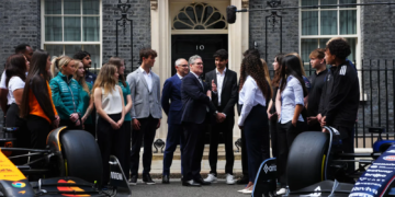UK Prime Minister Sir Keir Starmer hosted F1 personnel prior to the British GP