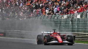 Ferrari managed to score a podium at the Belgian GP, which was delayed by over an hour