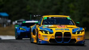 Patrick Gallagher is returning to the scene of his first IMSA SportsCar Championship GTD victory