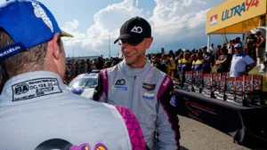 AO Racing drivers PJ Hyett and Dane Cameron were victorious in the first of two sprint races for the IMSA LMP2 category this year