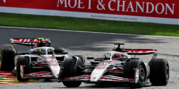 Haas missed out on points on Sunday in Belgium