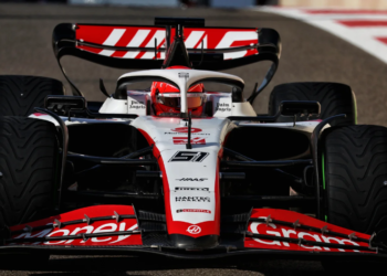 Pietro Fittipaldi (BRA) Haas VF-23 Reserve Driver. 28.11.2023. Formula 1 Testing, Yas Marina Circuit, Abu Dhabi, Tuesday