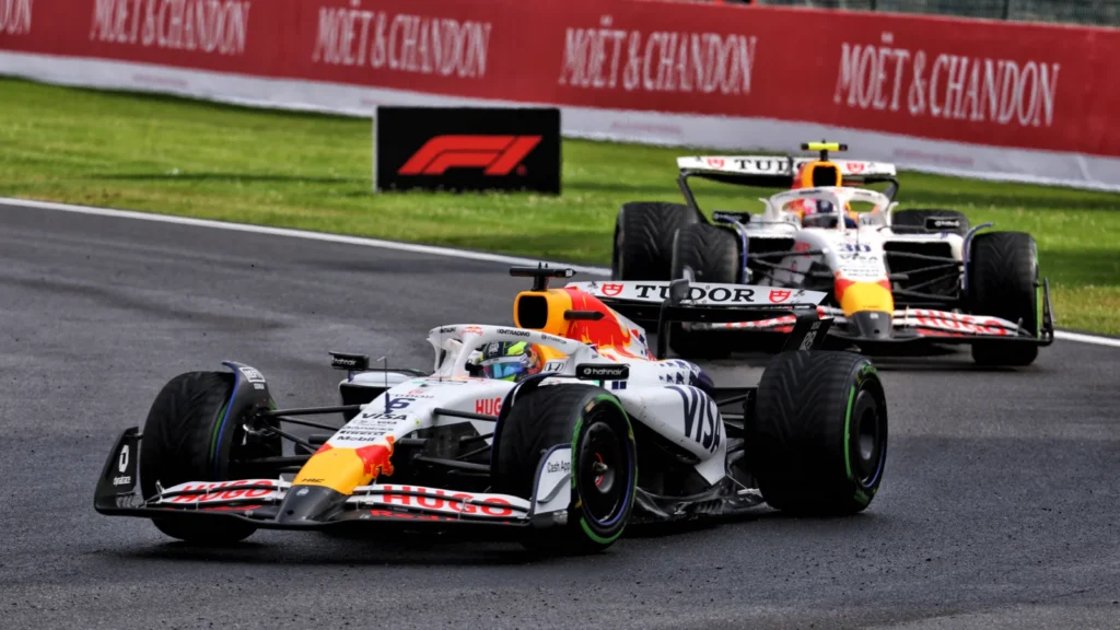 Isack Hadjar suffered a problem which saw him plummet in Belgium