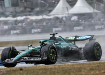 Lance Stroll was disgruntled with his Aston Martin car at Silverstone