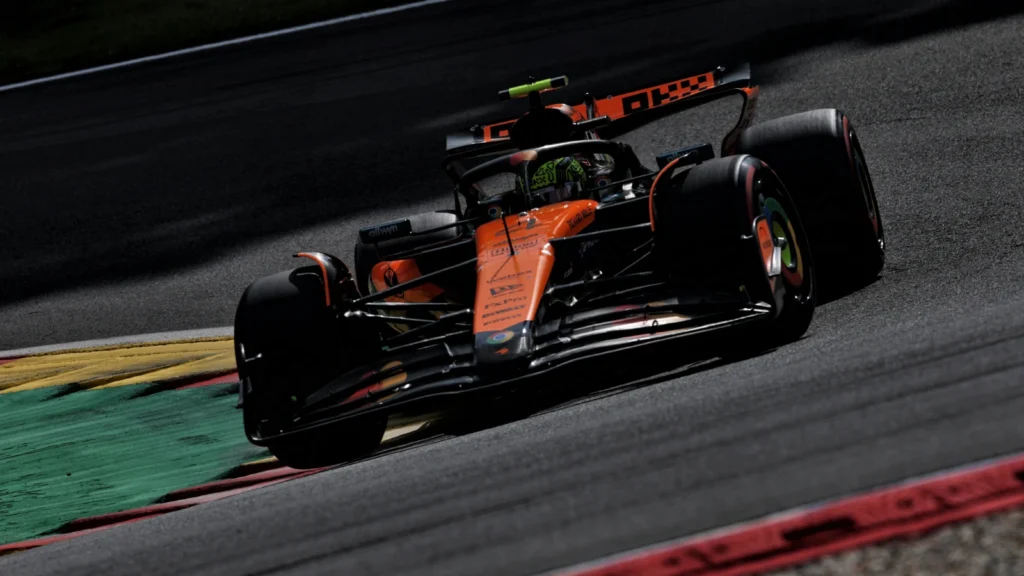Lando Norris edged out team-mate Oscar Piastri in qualifying