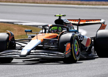 McLaren tested the new floor upgrade during FP1 at Silverstone