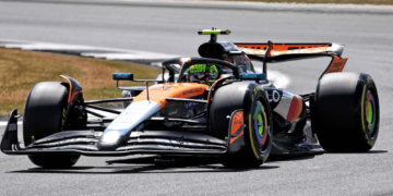 McLaren tested the new floor upgrade during FP1 at Silverstone