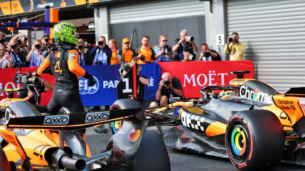 Lando Norris was outperformed by team-mate Oscar Piastri for the Sprint
