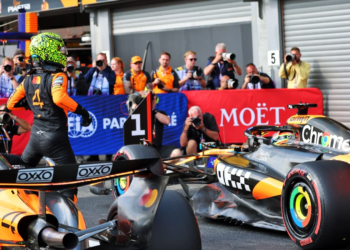 Lando Norris was outperformed by team-mate Oscar Piastri for the Sprint