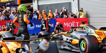 Lando Norris was outperformed by team-mate Oscar Piastri for the Sprint