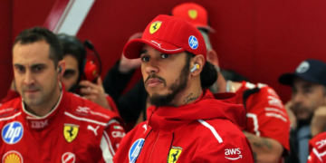 Lewis Hamilton had a new addition to his Ferrari team in Belgium