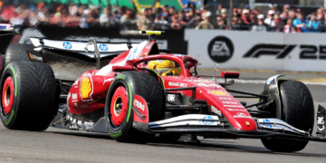 Lewis Hamilton again complained about the SF-25's driveability in wet conditions
