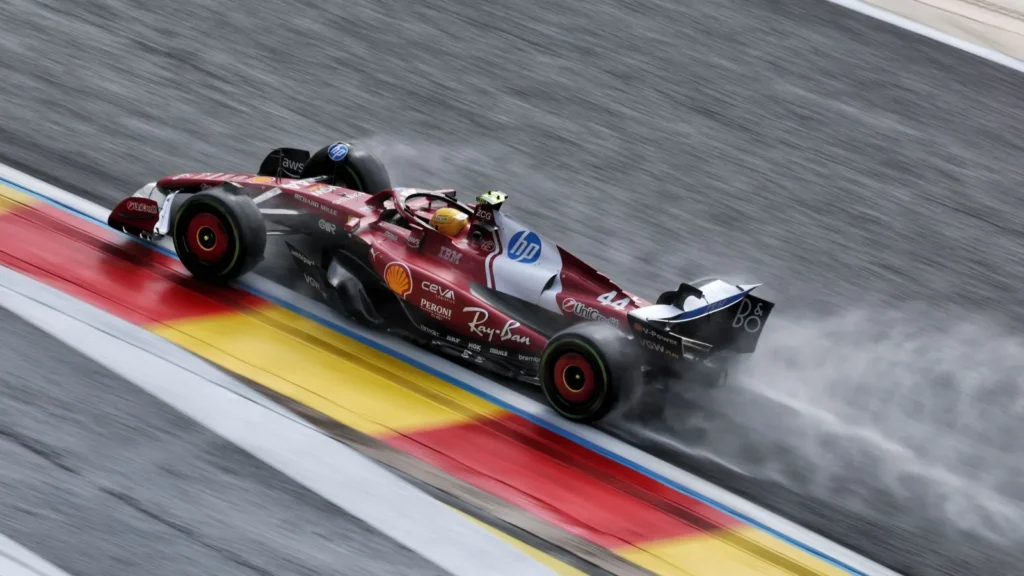 Lewis Hamilton finished seventh at the F1 Belgian GP