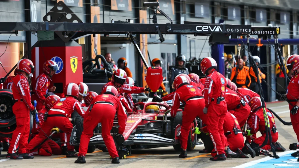 Ferrari's premature switch to slicks hampered Lewis Hamilton's podium bid