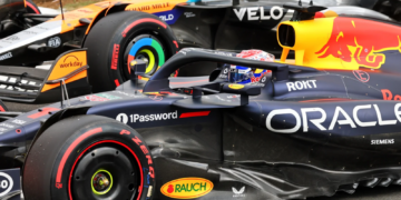 Max Verstappen (NLD) Red Bull Racing RB21 in qualifying parc ferme. 05.07.2025. Formula 1 World Championship, Rd 12, British Grand Prix, Silverstone, England, Qualifying Day