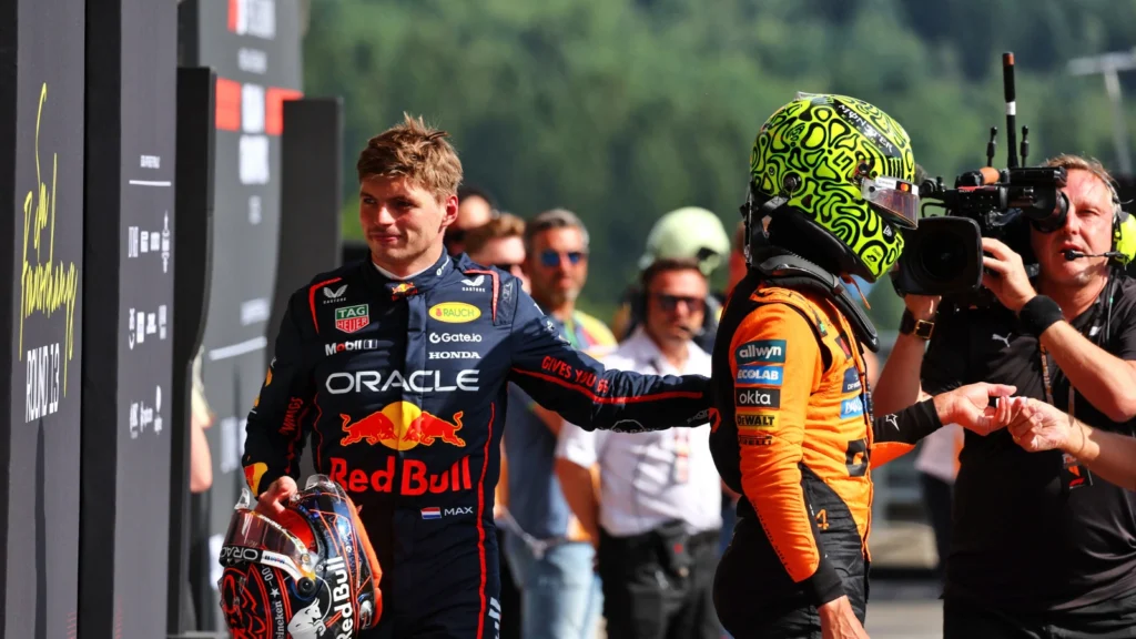 Max Verstappen was more than three tenths off Lando Norris’ pole time