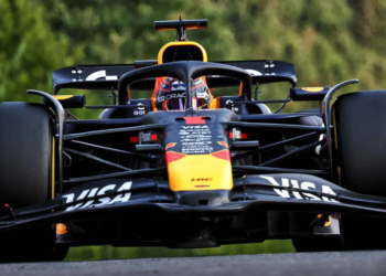 Max Verstappen split the McLarens after qualifying second for the F1 Belgian GP Sprint Race