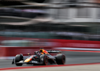 Max Verstappen's set-up is ready in preparation for a wet race