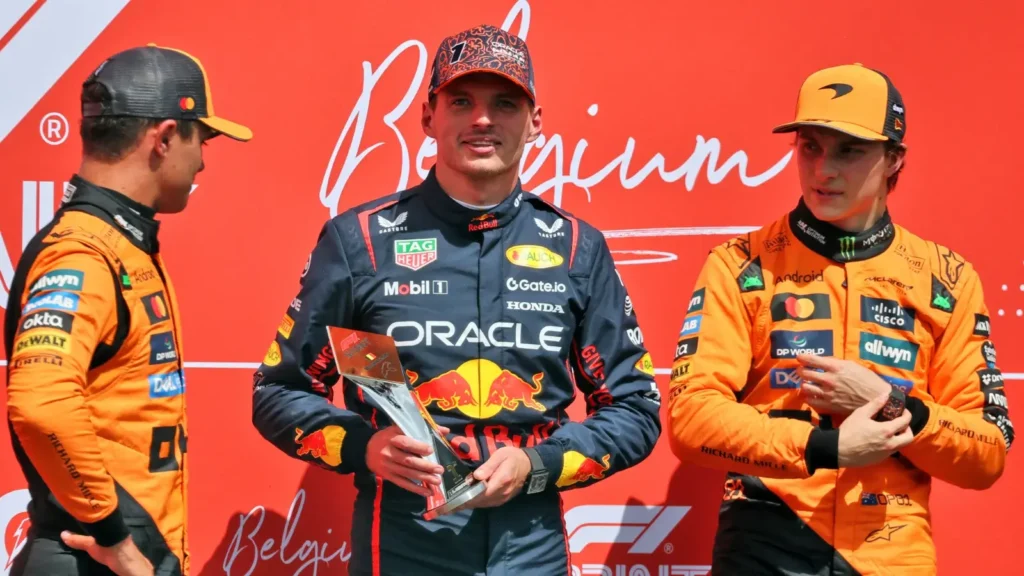 Max Verstappen explained how managing the brakes and the tyres was key to holding off the faster McLarens