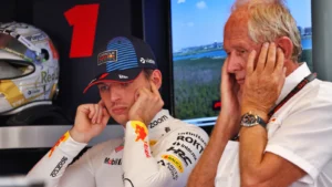 (L to R): Max Verstappen (NLD) Red Bull Racing with Dr Helmut Marko (AUT) Red Bull Motorsport Consultant. 07.12.2024. Formula 1 World Championship, Rd 24, Abu Dhabi Grand Prix, Yas Marina Circuit, Abu Dhabi, Qualifying Day