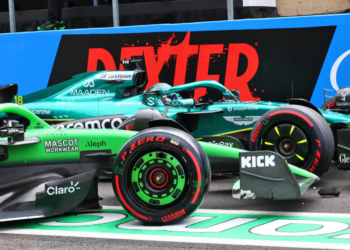 Nico Hulkenberg and Lance Stroll collided in the pitlane in qualifying