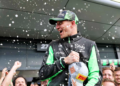 Nico Hulkenberg stormed from the back of the grid to claim a podium at Silverstone