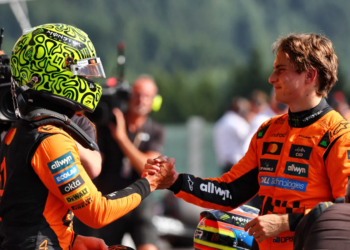 Oscar Piastri missed out on pole position to team-mate Lando Norris