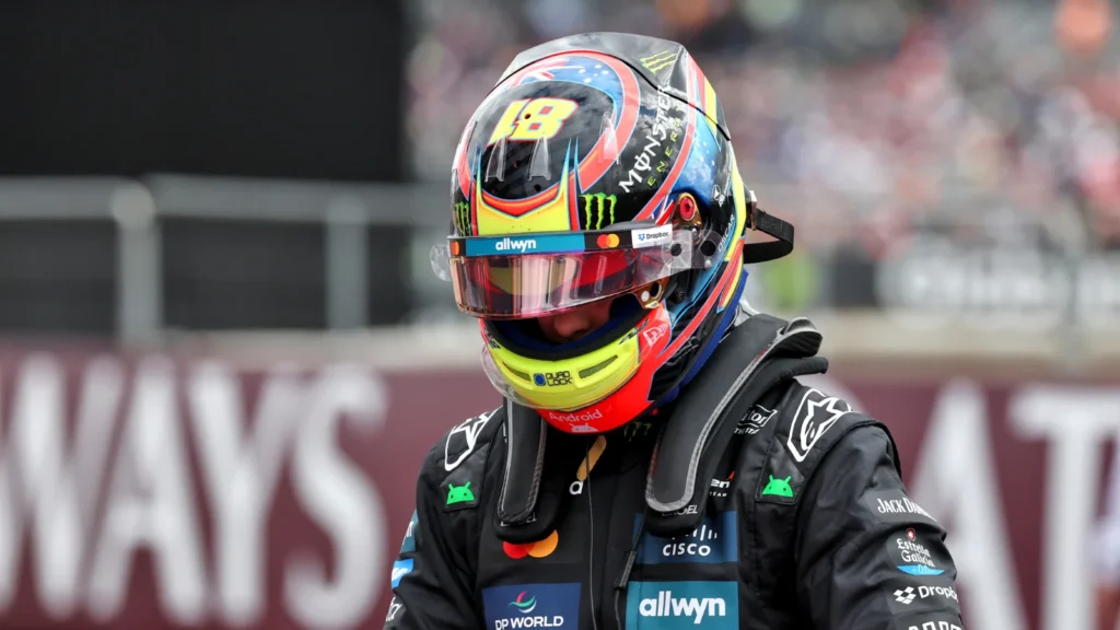 Oscar Piastri had to settle for second on the grid at Silverstone