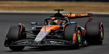 Oscar Piastri sustained floor damage in qualifying at Silverstone