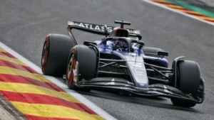 Williams' FW47 is showing promise in Belgium, despite the car being 'trickier' to drive