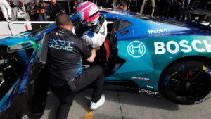 Robert Wickens competes in the IMSA SportsCar Championship sprint rounds in DXDT's GTD-entered #36 Corvette Z06 GT3.R
