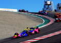 Simpson did not complete a single racing lap in Laguna Seca after colliding with Rosenqvist. Photo: Kevin Dejewski