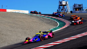 Simpson did not complete a single racing lap in Laguna Seca after colliding with Rosenqvist. Photo: Kevin Dejewski